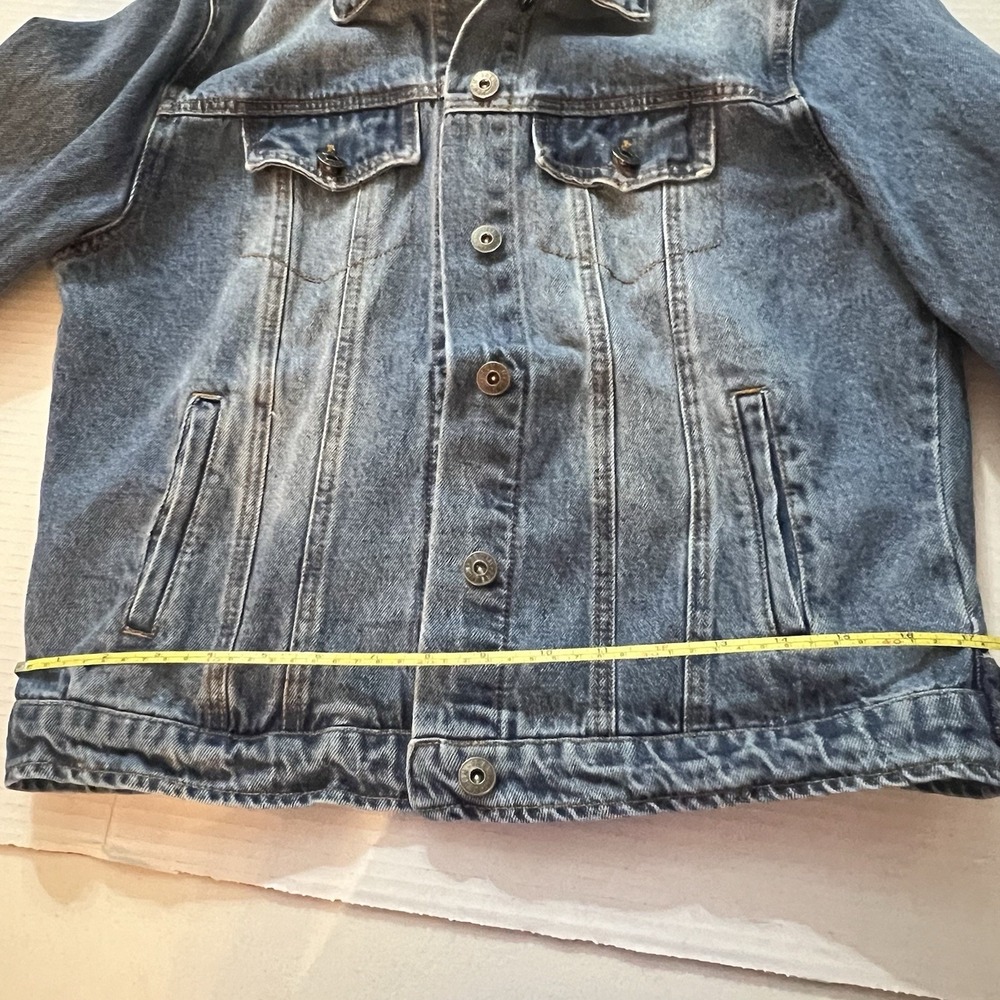 Love Tree Women Classic Light Blue Jean Denim Jacket with pockets size Large - Picture 5 of 10